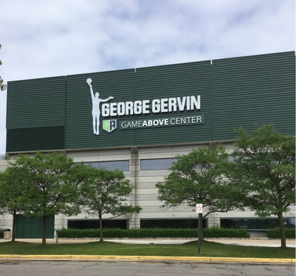 George Gervin GameAbove Building and Sign