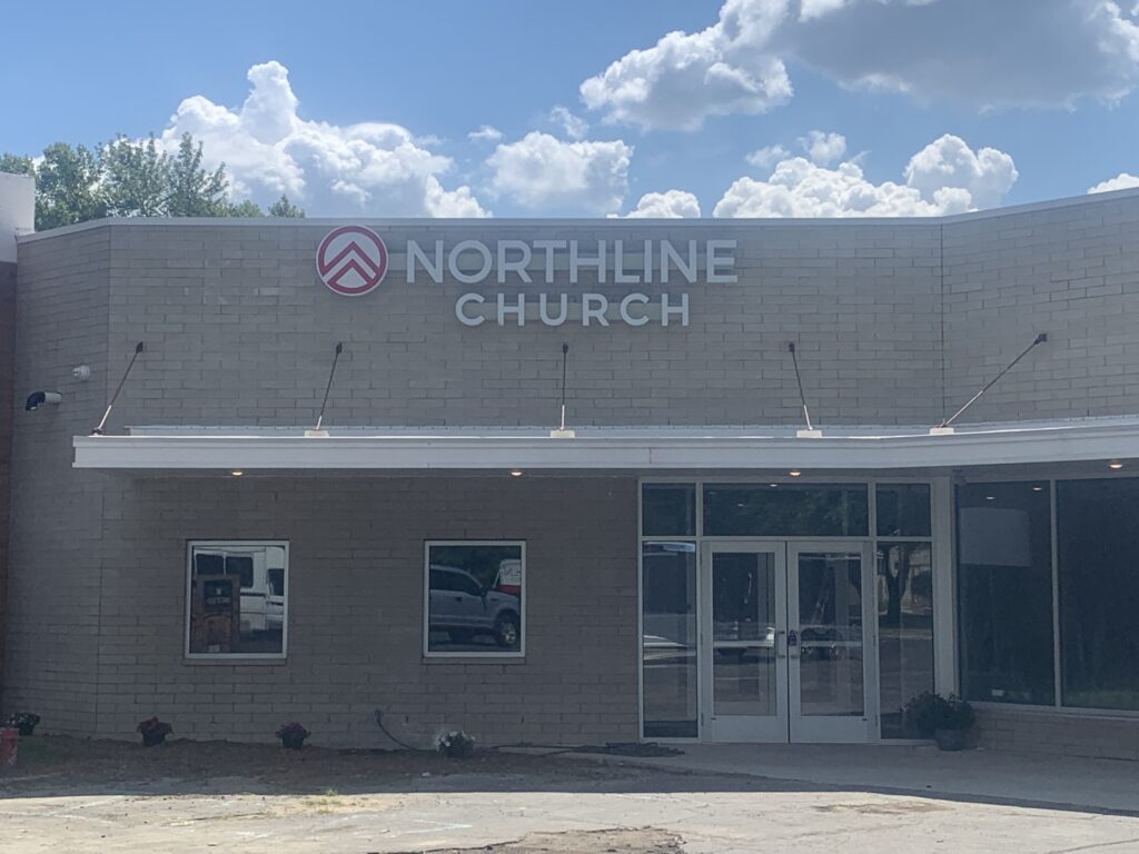 Northline Church wall letters in Taylor, MI