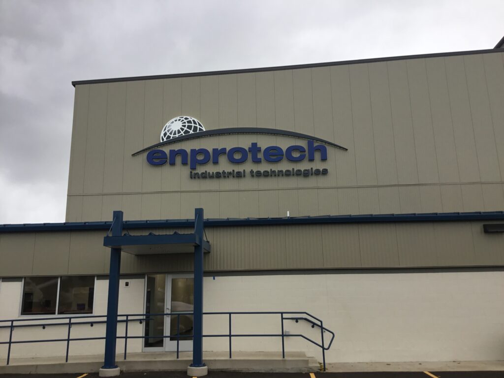 Enprotech wall letters in Lansing, MI