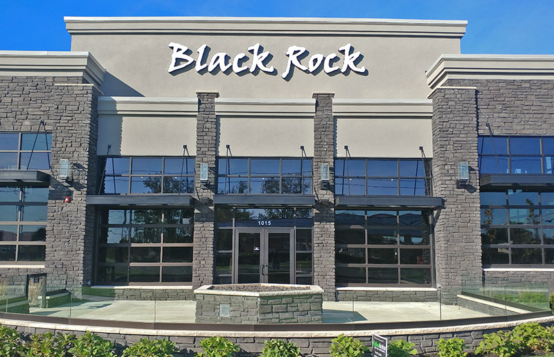 Black Rock Bar & Grill wall letters in Davison, MI