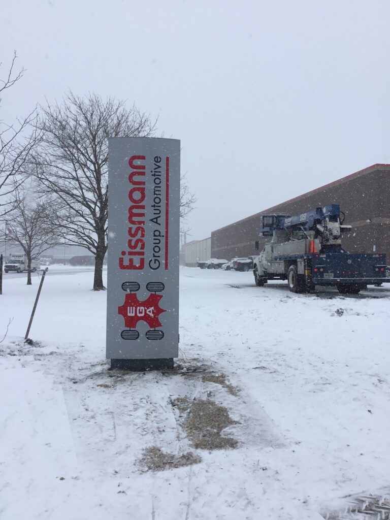Eissmann Automotive Group monument sign in Port Huron, MI