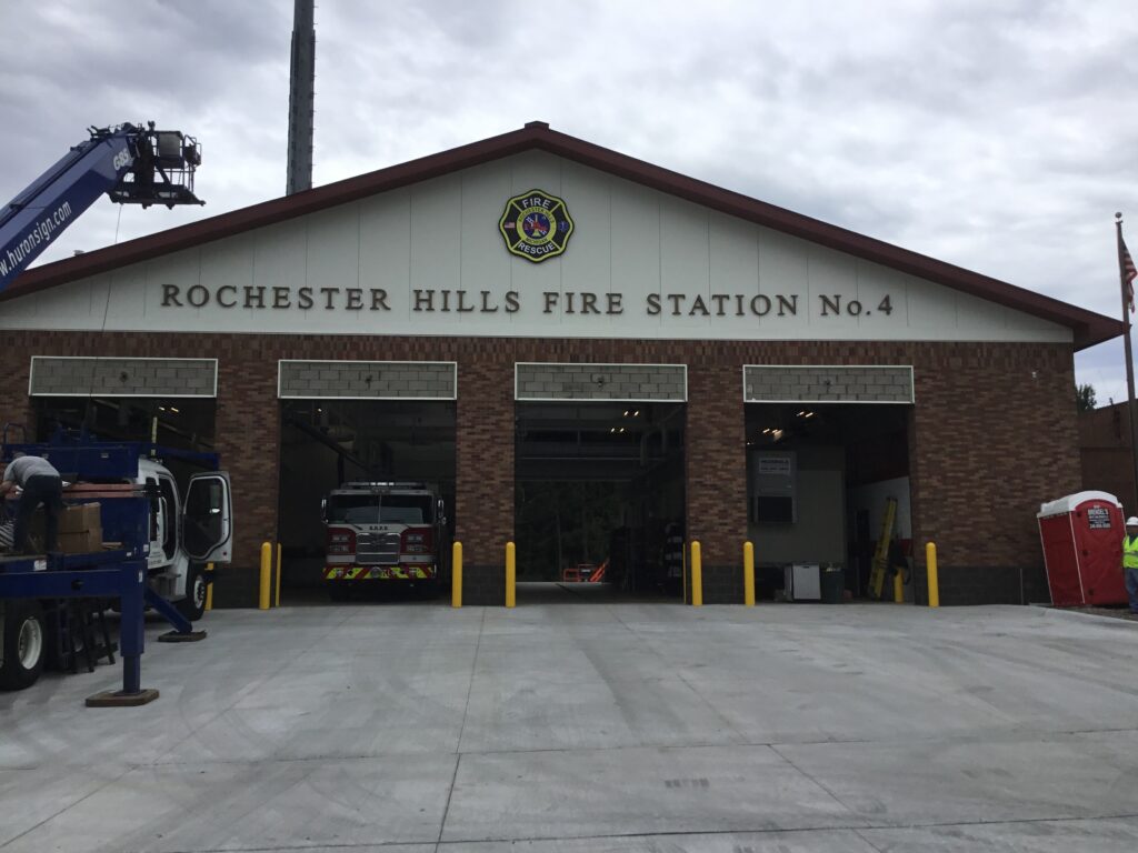 Rochester Hills Fire Station wall letters in Rochester Hills, MI