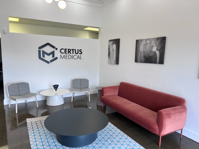 Certus Medical interior sign in East Lansing, MI