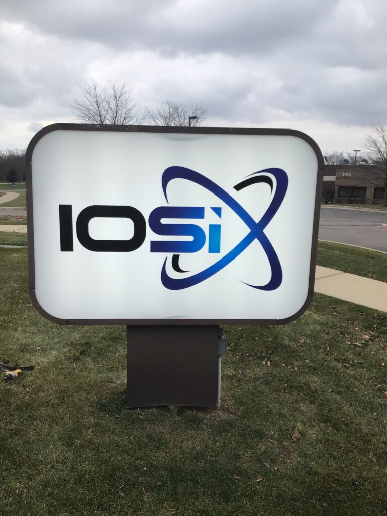 IOSIX monument sign in Ann Arbor, MI