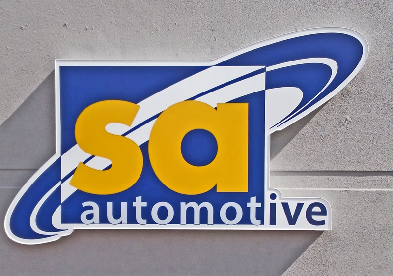 SA Automotive wall sign in Webberville, MI