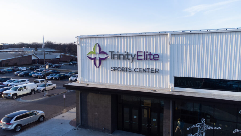 Trinity Elite Sports Center wall letters in Livonia, MI