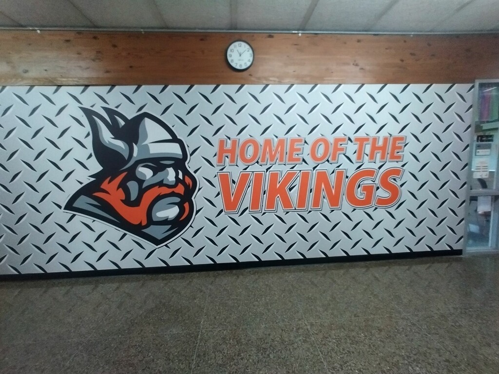 Jackson Public Schools interior vinyl graphics in Jackson, MI