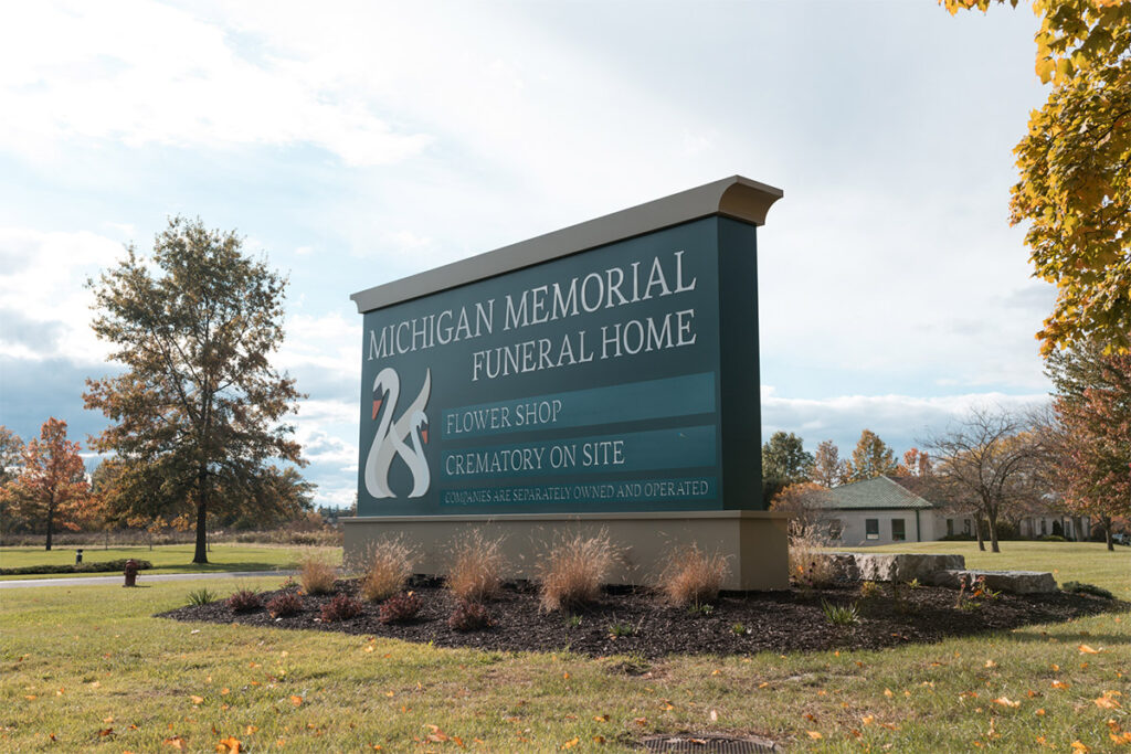 Michigan Memorial Monument Sign